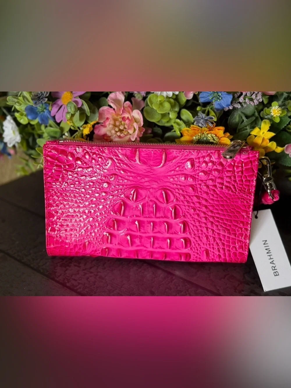 FIRM $ Brahmin Daisy Affection Pink Melbourne Genuine Leather NWT